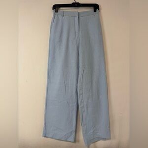 Rachel Zoe Women's Blue Linen High Rise Pants Size 2